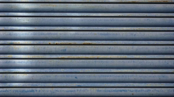 Placa Metal Corrugado Azul Como Fondo —  Fotos de Stock