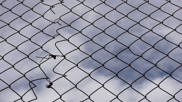 Broken Metal Grate Background — Stock Photo, Image