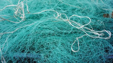 Arkaplan olarak endüstriyel yeşil balıkçılık ağı