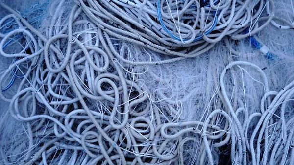 Складена Мотузка Рибальська Сітка — стокове фото