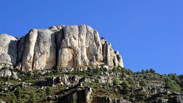 Rocky Mountain Face Sky — Zdjęcie stockowe