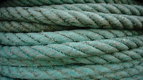 Coiled Rope Stacked Background — Stok fotoğraf