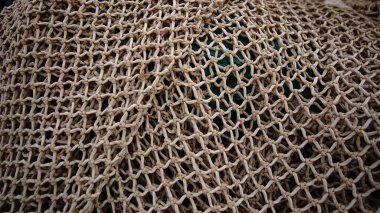 rustic fabrics stacked as a background