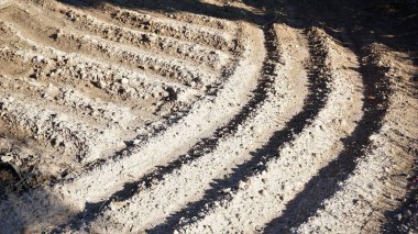 Arkaplan olarak kuru toprak