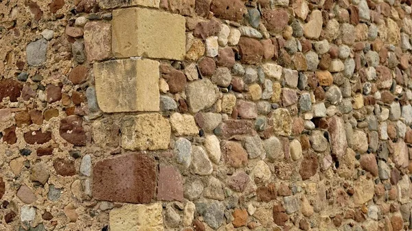 Каменный Угол Стены Качестве Фона Стоковая Картинка