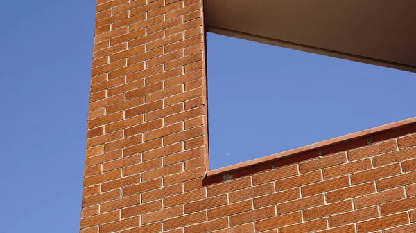 Абстрактная Стена Конструкция Балкона Фоне Неба — стоковое фото