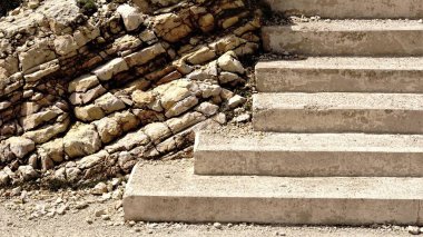 Soyut kaya ve somut arkaplan