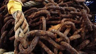 oxidized chain as background