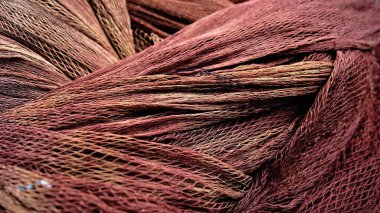 abstract texture of fishing net as background
