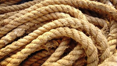 texture of stacked ropes