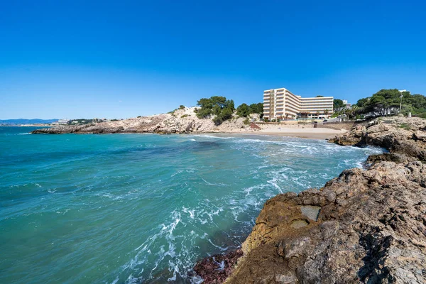 rocky coast in front of the sea