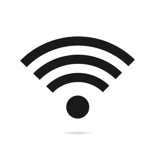 Símbolo Red Inalámbrica Icono Wifi Conexión Wifi Pública Gratuita — Vector de stock