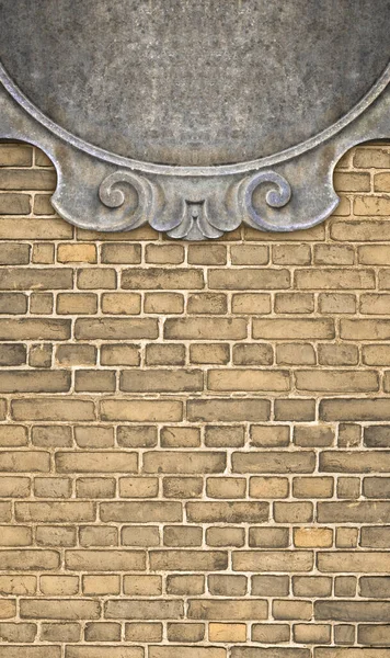 Λεπτομέρεια Από Ένα Παλιό Κλασικό Σκαλιστό Πέτρινο Πλαίσιο Έναν Τοίχο — Φωτογραφία Αρχείου