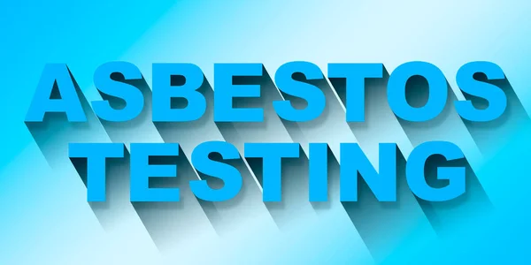 Asbestos Testing Text Concept Illustrazione Sfondo Colorato — Foto Stock