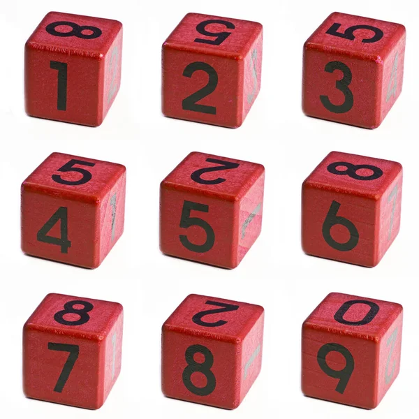 Numbers One Two Three Four Five Six Seven Eight Nine — Stock Photo, Image