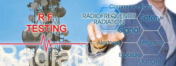 Alerte Sur Les Émissions Radio Santé Concept Avec Station Radio — Photo