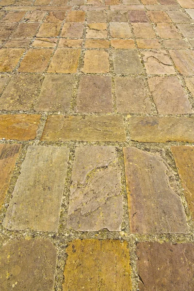 Detail Eines Alten Typisch Italienischen Terrakottaböden — Stockfoto