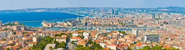 Vista Panorámica Del Antiguo Puerto Marsella Desde Basílica Notre Dame —  Fotos de Stock