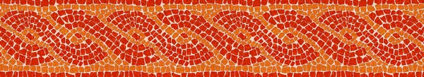 Концепция Изображения Итальянской Римской Мозаики Круглой Графикой Мелкой Цветной Каменной — стоковое фото