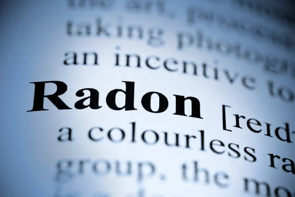 Définition Dictionnaire Radon Naturel Dangereux Faux Concept Dictionnaire — Photo