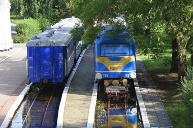 Çocuklar için mavi tren 