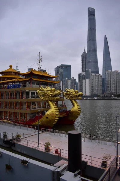 Huangpu River Shanghai City — Stock Photo, Image