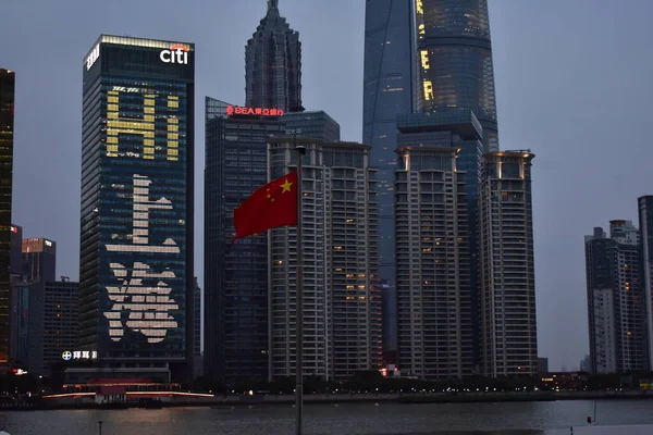 Wolkenkrabbers Shanghai Stad — Stockfoto
