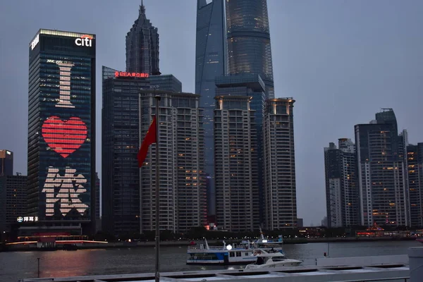 Wolkenkrabbers Shanghai Stad — Stockfoto