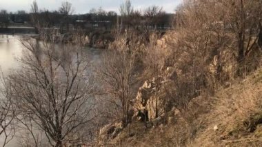 Ukrayna 'da dondurulmuş göl 16 Mart 2022