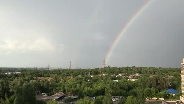 Rainbow Building Summer Evening — Video