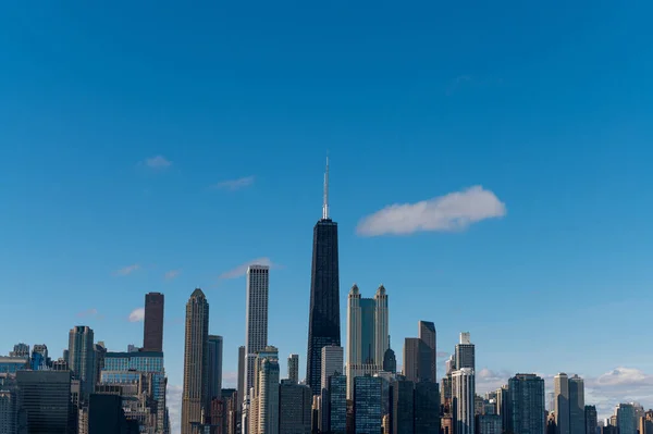 Chicago Illinois Estados Unidos Octubre 2020 Edificios Chicago Atardecer Ciudad — Foto de Stock