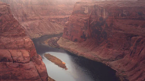 Hoefijzer Buig Arizona Rood Landschap Van Grote Canyon Van Colorado — Stockfoto