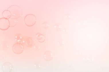 Beyaz Arkaplanda Güzel Şeffaf Sabun Kabarcıkları