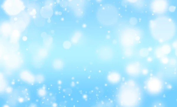 White Glitter Lights Blue Texture Background White Bokeh Defocused Celebration — Stock Photo, Image