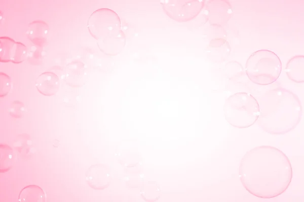 Όμορφο Διαφανές Ροζ Σαπούνι Φυσαλίδες Υφής Φόντο — Φωτογραφία Αρχείου