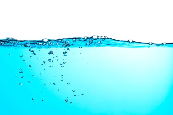 Поверхность Воды Рябью Пузырьками Всплывает Белом Фоне — стоковое фото