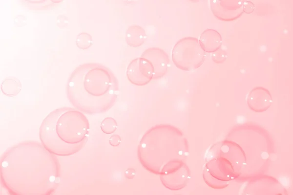 Transparent Pink Soap Bubbles Background Soap Suds Bubbles Water — Stockfoto