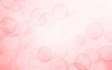 Soyut Güzel Pembe Sabun Köpükleri Arkaplanı. Sabun köpüklü su..