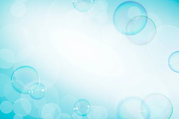 Krásné Průhledné Mýdlové Bubliny Bílým Prostorem Mýdlové Bubliny Voda — Stock fotografie