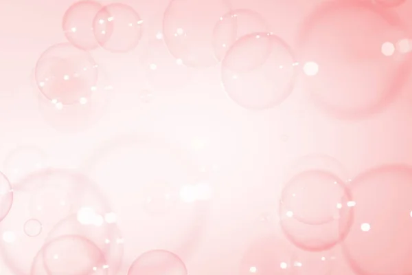 Abstract Beautiful Pink Soap Bubbles Fundo Sabão Sud Bolhas Água — Fotografia de Stock