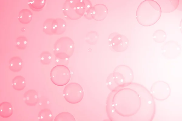 Abstrakte Schöne Rosa Seifenblasen Hintergrund Seife Sud Blasen Wasser — Stockfoto