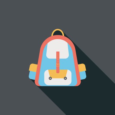 sırt düz uzun gölge simgesiyle