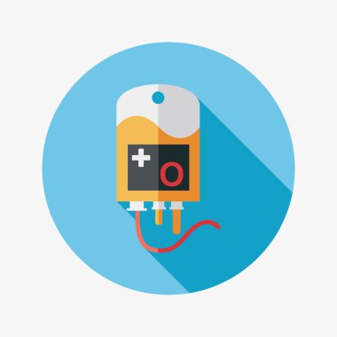 uzun gölgeler ile IV çanta düz stil simgesi