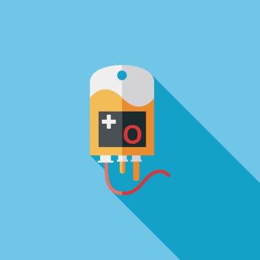 uzun gölgeler ile IV çanta düz stil simgesi