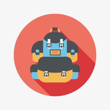 sırt düz uzun gölge simgesiyle