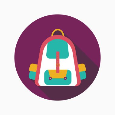 sırt düz uzun gölge simgesiyle