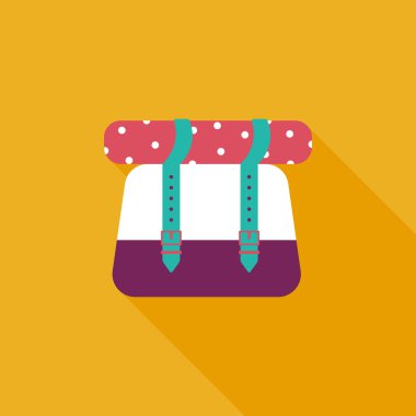 sırt düz uzun gölge simgesiyle