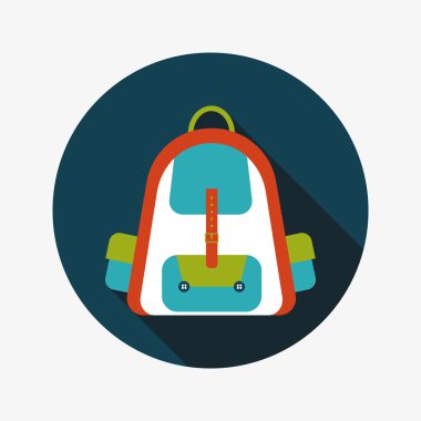 sırt düz uzun gölge simgesiyle