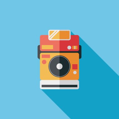 Uzun Gölge, eps10 ile kamera düz simgesi