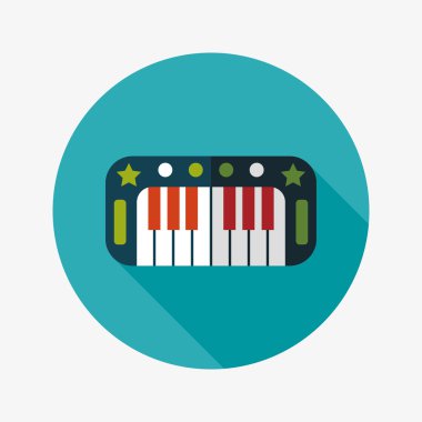 Uzun Gölge, eps10 ile piyano düz simgesi